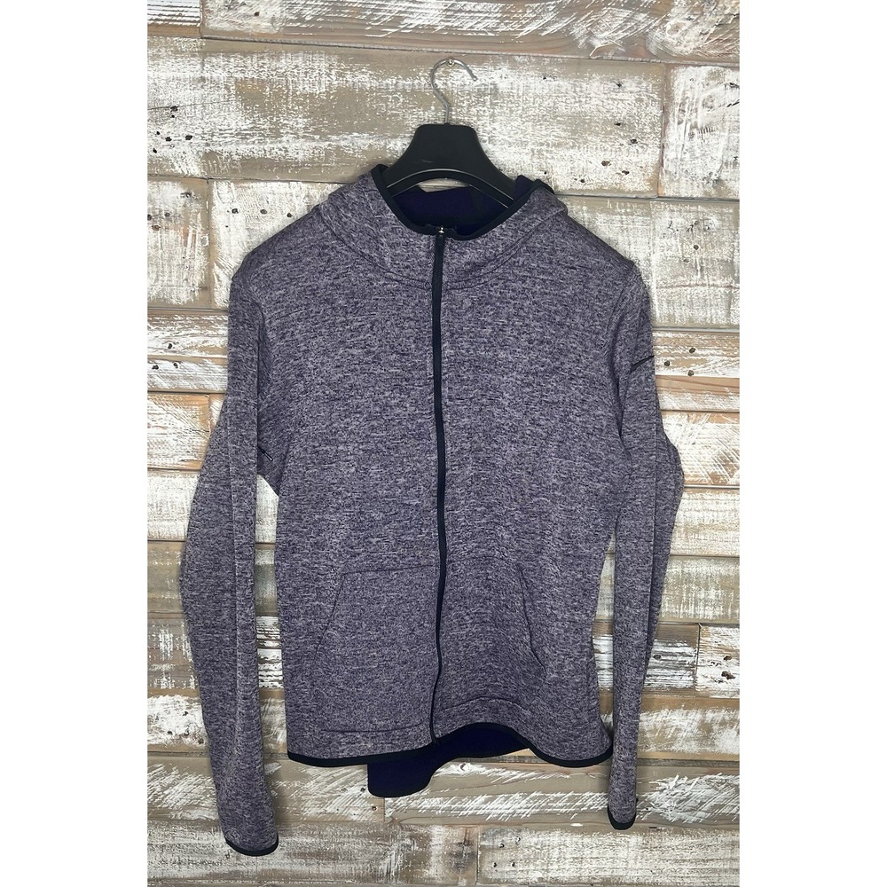 Nike womens Dri Fit hooded heather‎ purple long sleeved jacket XL